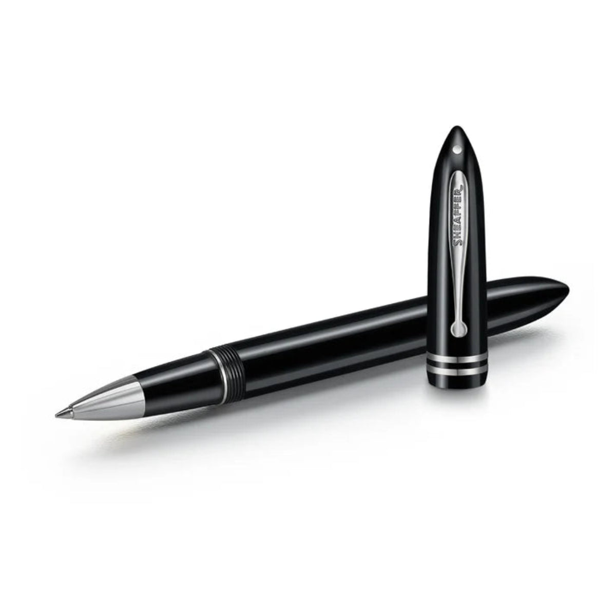 Sheaffer Balance III E892 Rollerball Pen - Glossy Black - Chrome Trims-Pen Boutique Ltd