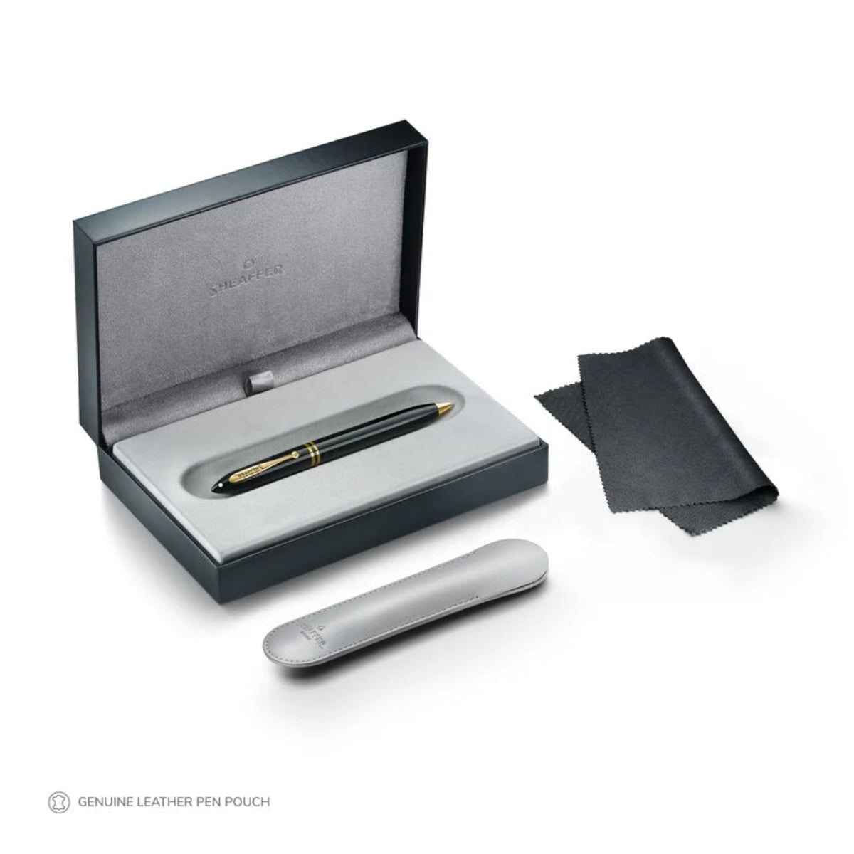 Sheaffer Balance III E893 Ballpoint Pen - Glossy Black - Gold Trims-Pen Boutique Ltd