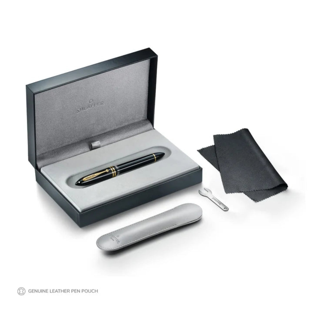 Sheaffer Balance III E893 Fountain Pen - Glossy Black - Gold Trims-Pen Boutique Ltd