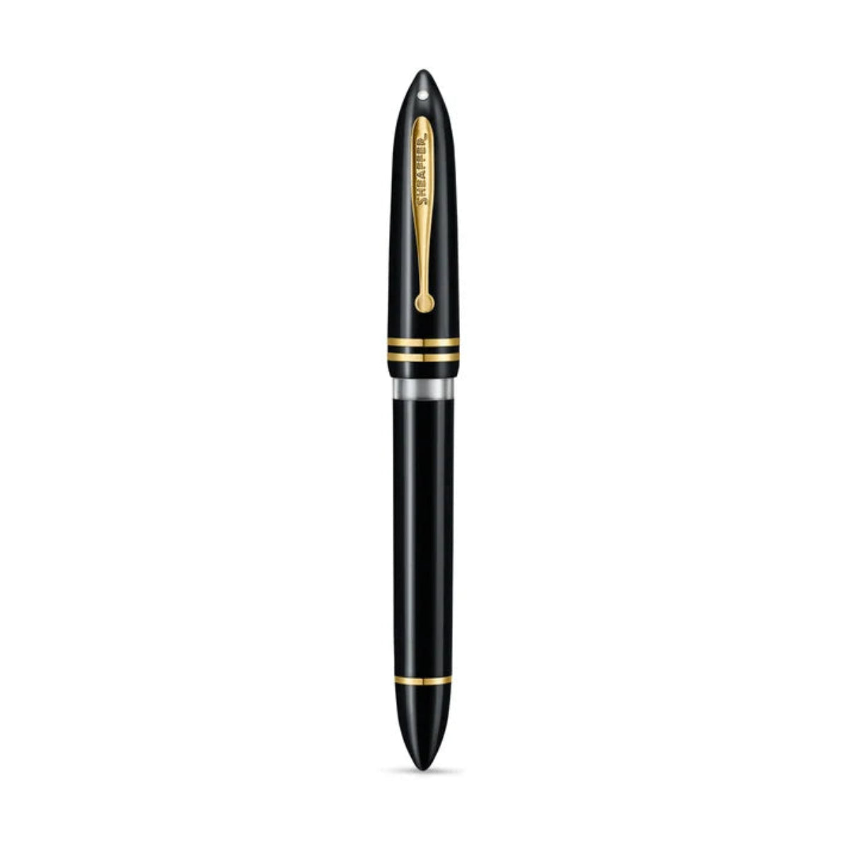 Sheaffer Balance III E893 Fountain Pen - Glossy Black - Gold Trims-Pen Boutique Ltd