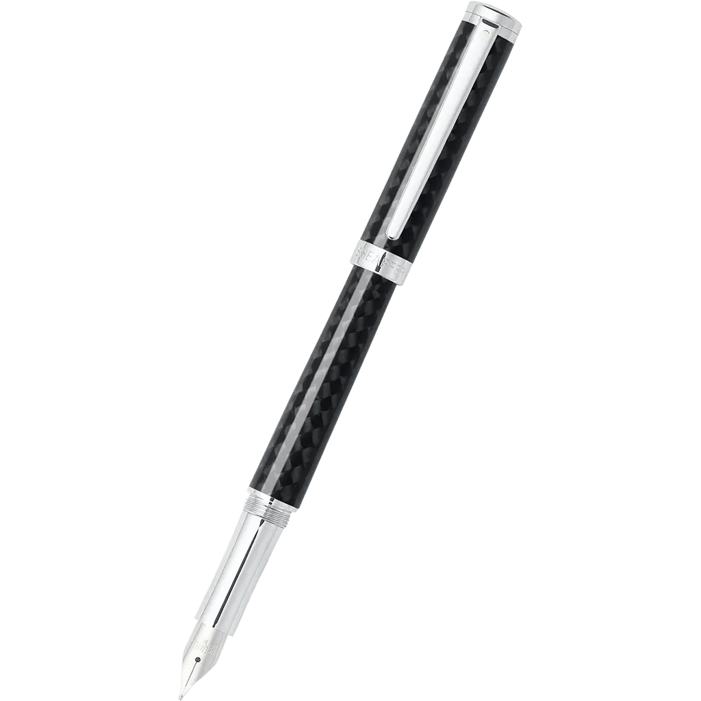 Sheaffer Intensity Carbon Fiber Chrome Trim Fountain Pen - Pen Boutique Ltd