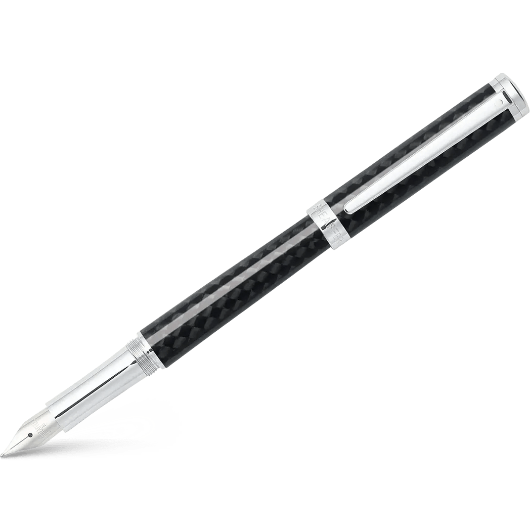 Sheaffer Intensity Carbon Fiber Chrome Trim Fountain Pen - Pen Boutique Ltd