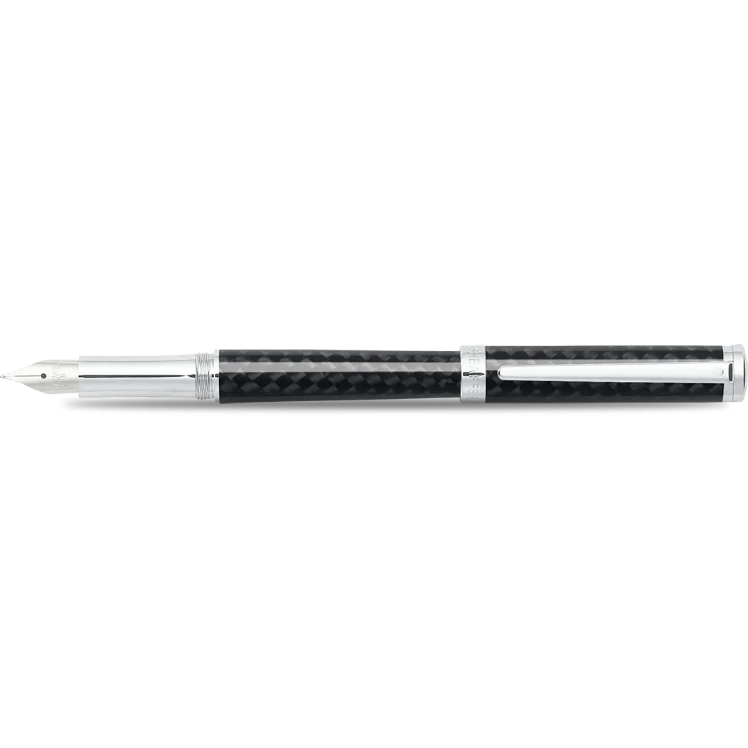 Sheaffer Intensity Carbon Fiber Chrome Trim Fountain Pen - Pen Boutique Ltd