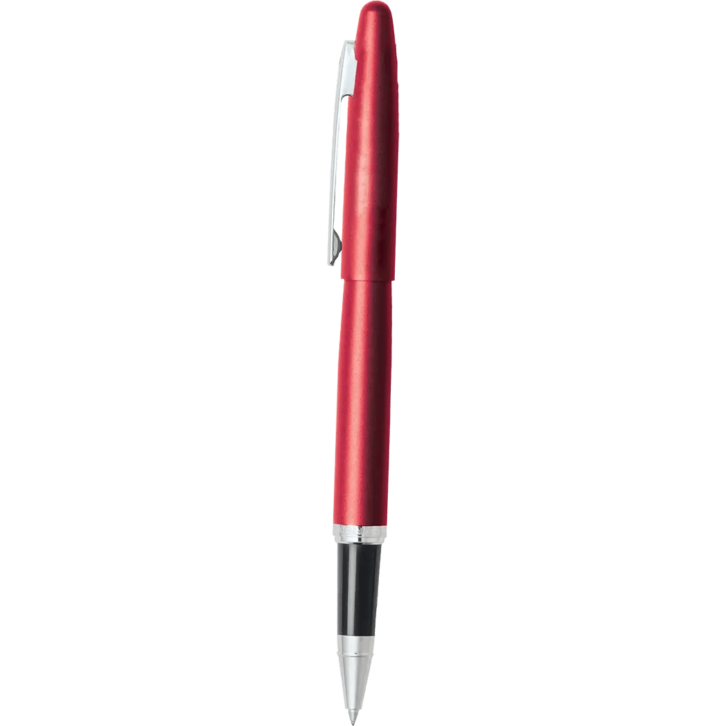 Sheaffer VFM Rollerball Pen - Excessive Red - Nickel Plated Trim - Pen Boutique Ltd