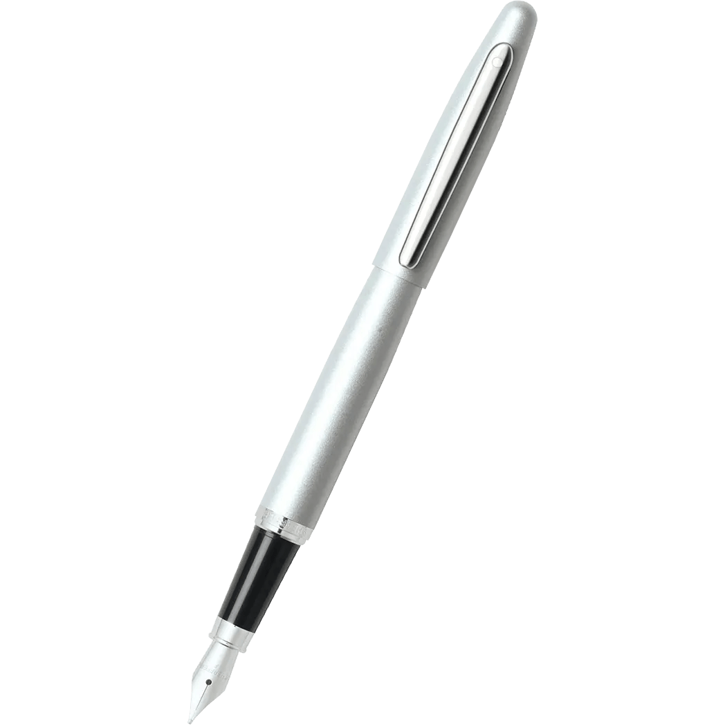 Sheaffer VFM Strobe Silver Fountain Pen - Medium - Pen Boutique Ltd
