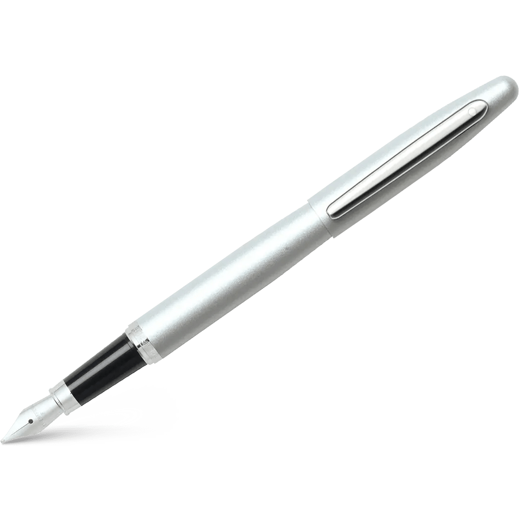Sheaffer VFM Strobe Silver Fountain Pen - Medium - Pen Boutique Ltd
