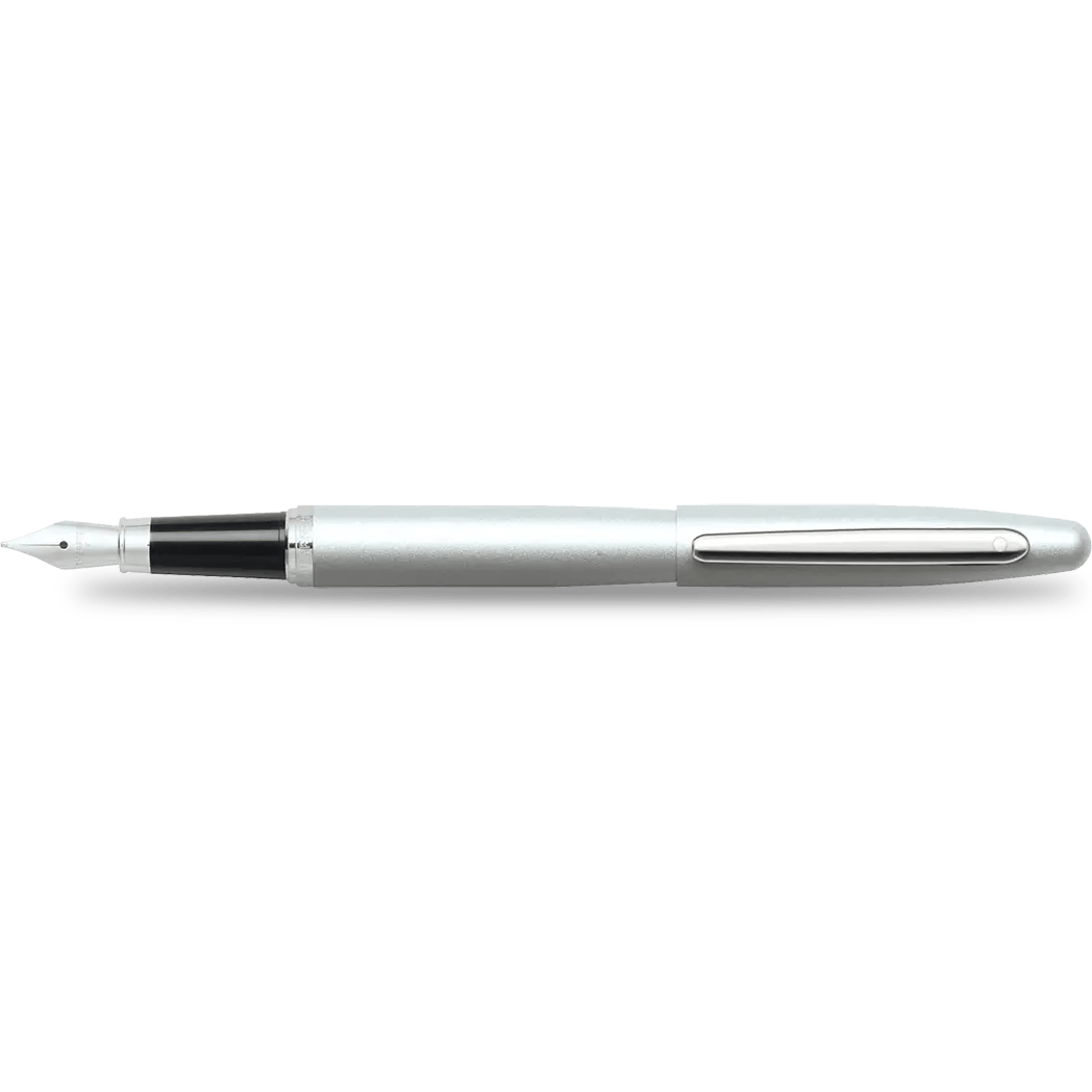 Sheaffer VFM Strobe Silver Fountain Pen - Medium - Pen Boutique Ltd