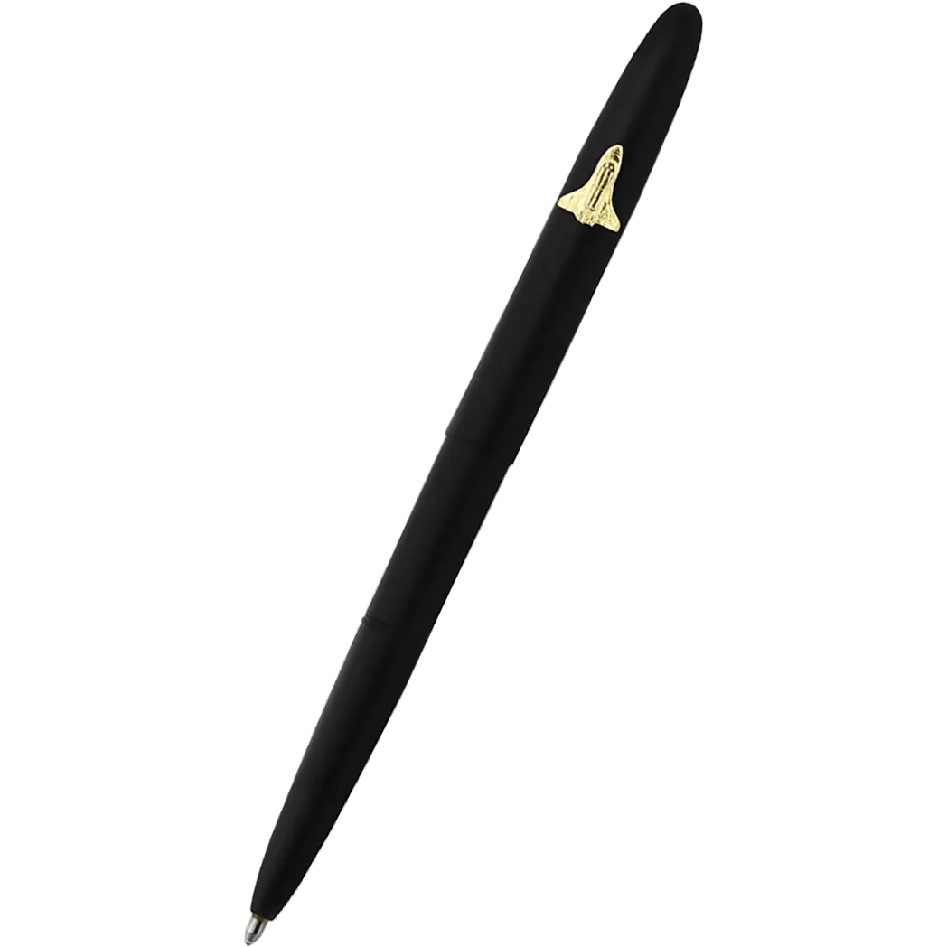 Fisher Space Pen Matte Black Bullet w/Space Shuttle Ballpoint Pen - Pen Boutique Ltd