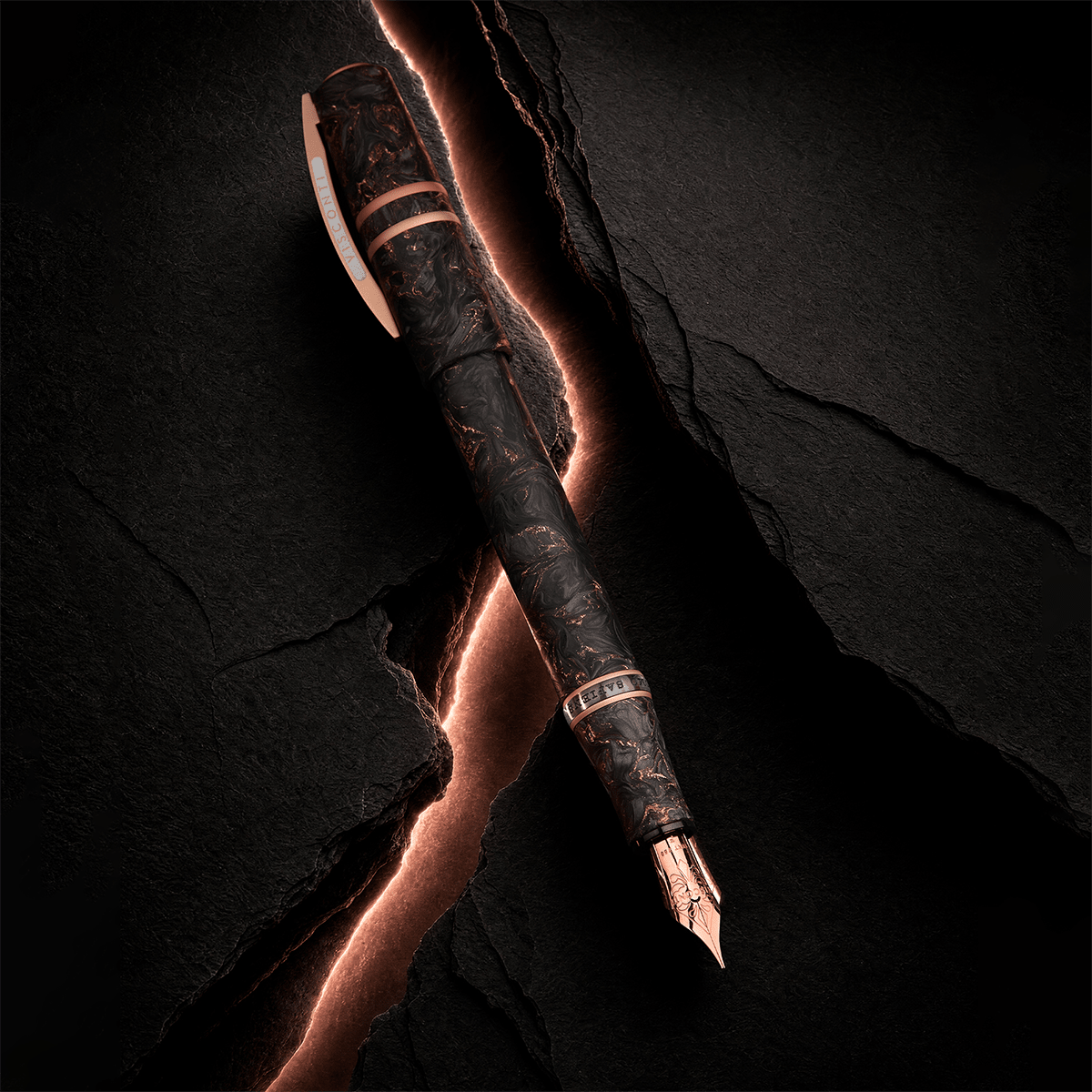 Visconti Homo Sapiens Fountain Pen - Carbon Rose - 18k Nib (Limited Edition) - Pen Boutique Ltd