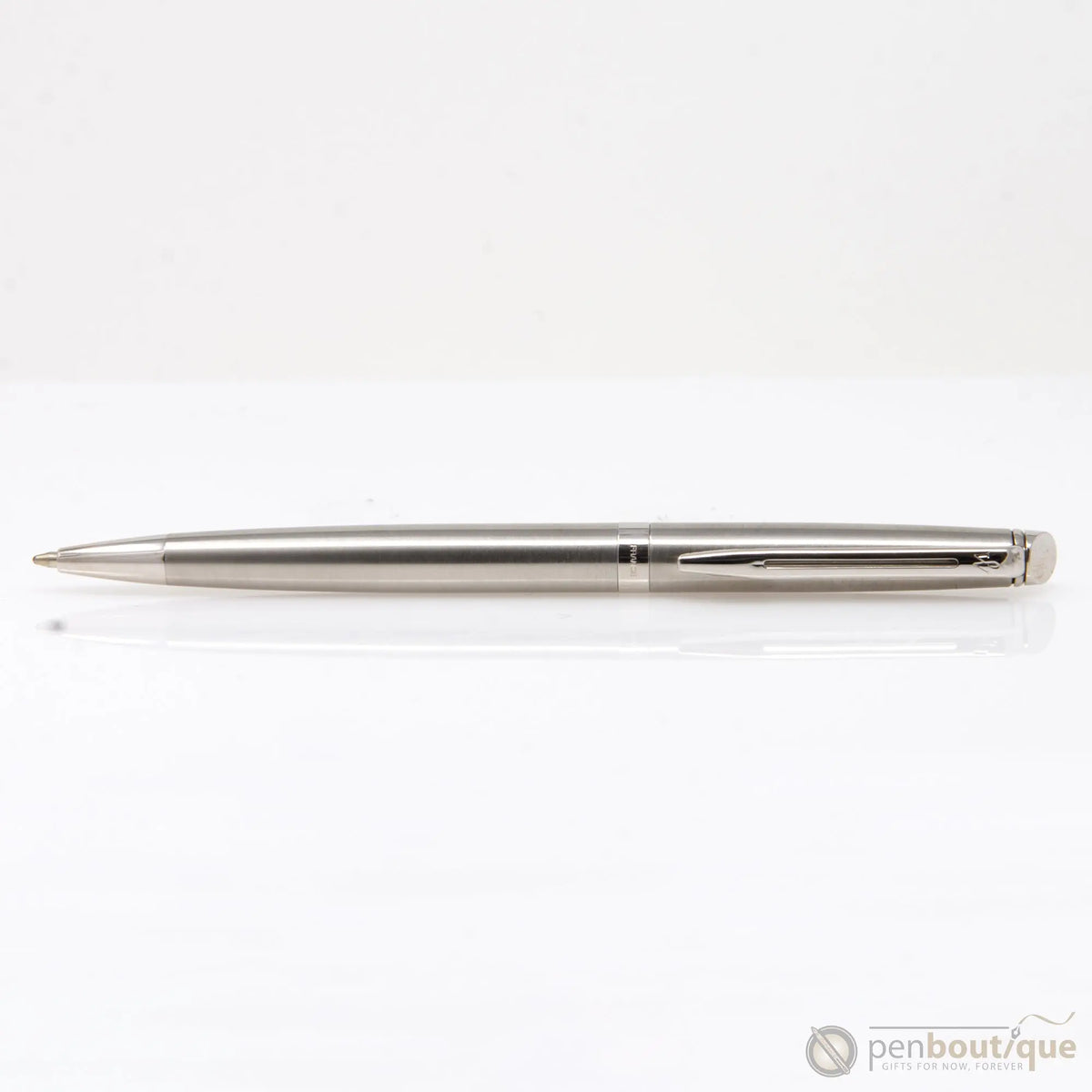 Waterman Hemisphere Ballpoint Pen - Stainless Steel - Chrome Trim - Pen Boutique Ltd