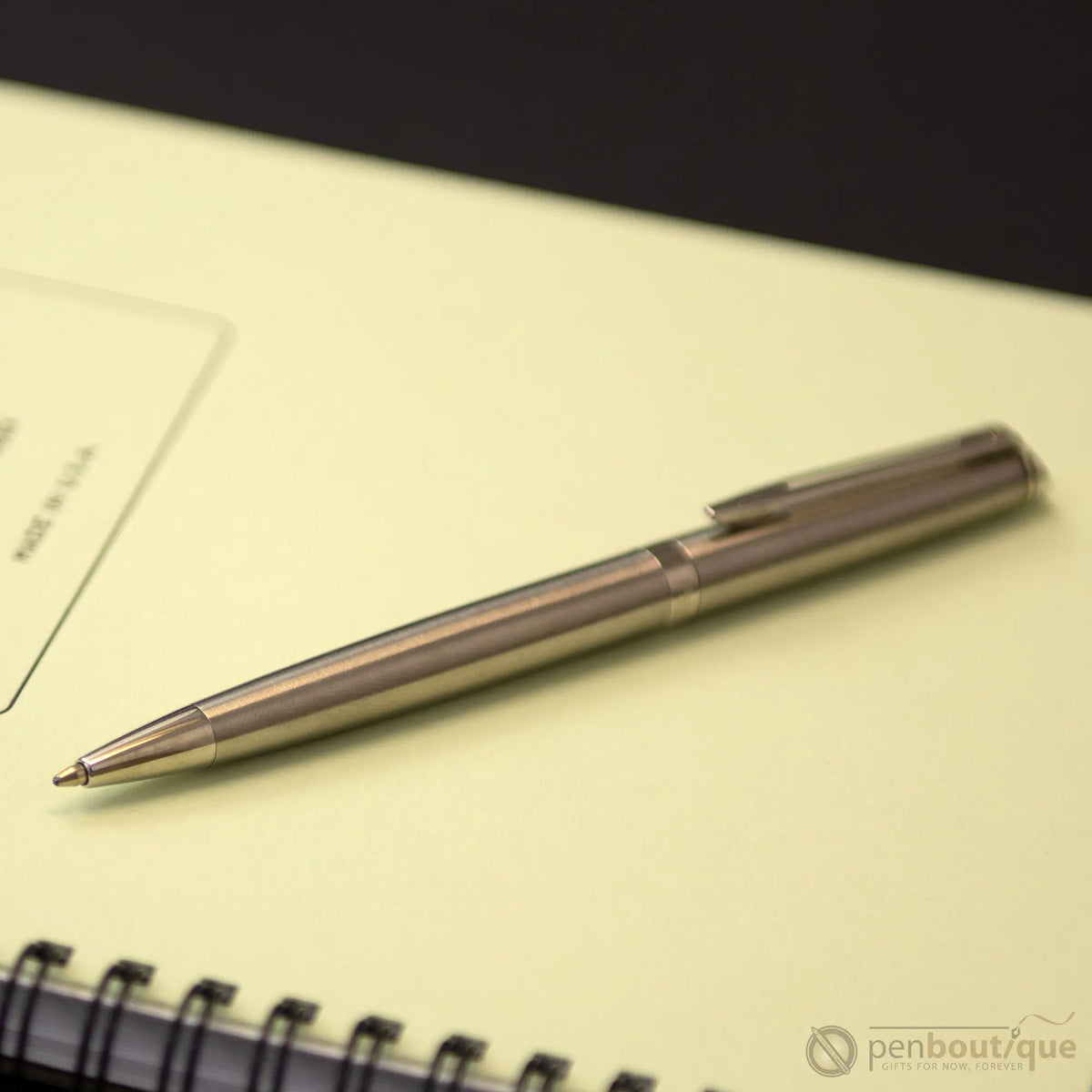 Waterman Hemisphere Ballpoint Pen - Stainless Steel - Chrome Trim - Pen Boutique Ltd
