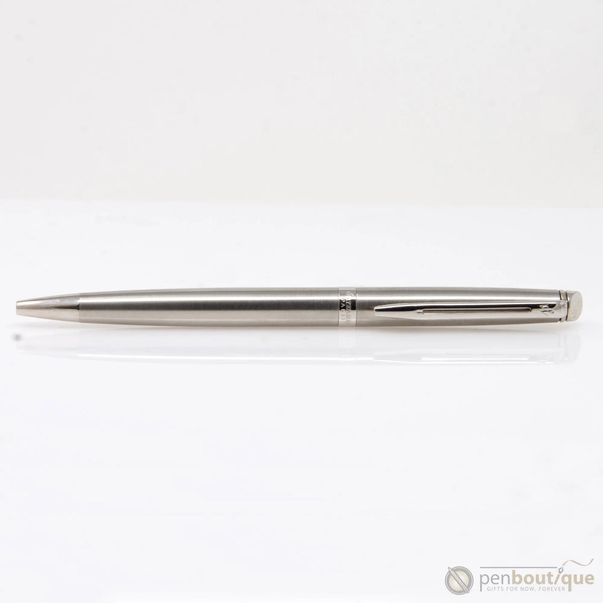 Waterman Hemisphere Ballpoint Pen - Stainless Steel - Chrome Trim - Pen Boutique Ltd