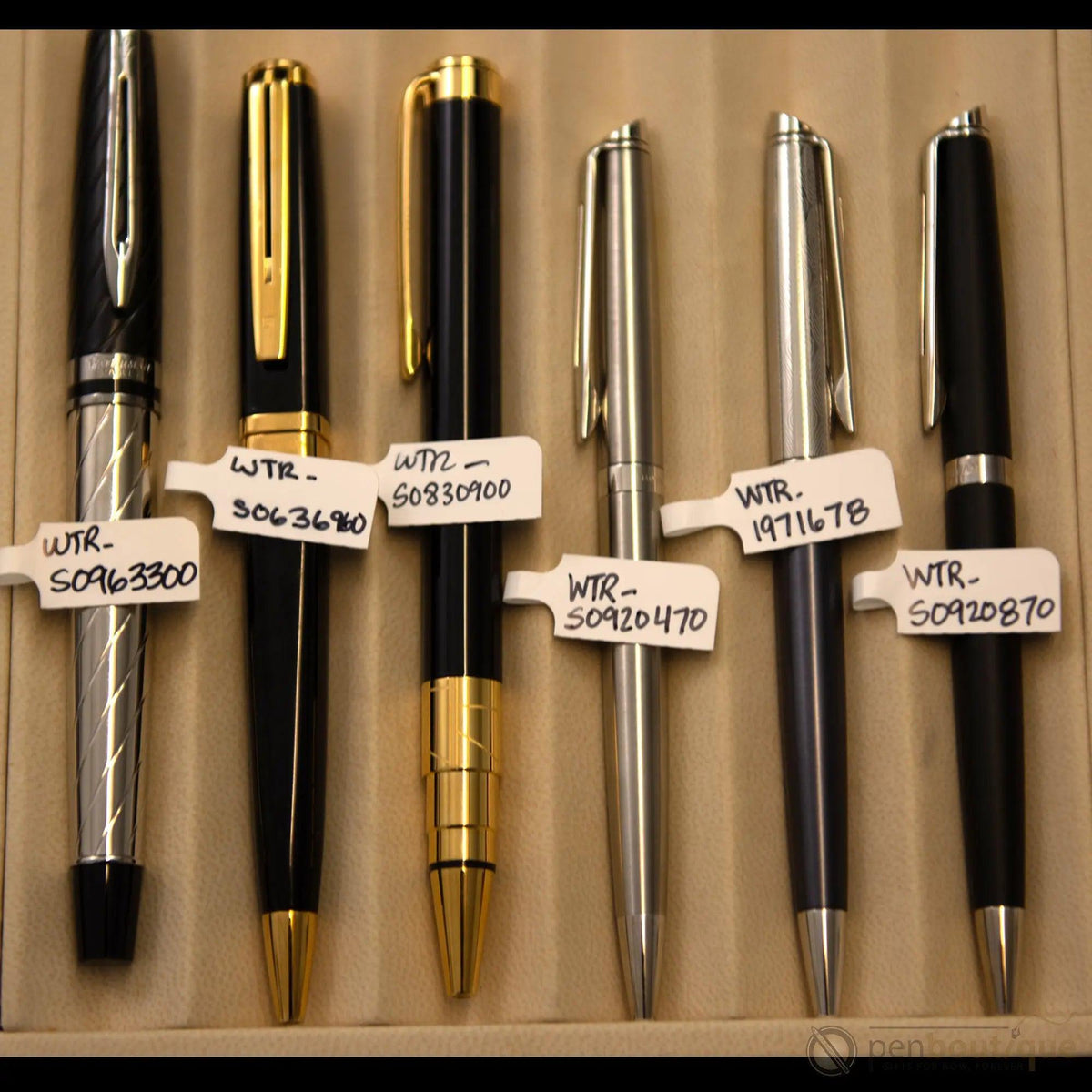 Waterman Hemisphere Ballpoint Pen - Stainless Steel - Chrome Trim - Pen Boutique Ltd