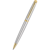 Waterman Hemisphere Ballpoint Pen - Stainless Steel - Gold Trim - Pen Boutique Ltd