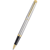 Waterman Hemisphere Rollerball Pen - Stainless Steel - Gold Trim - Pen Boutique Ltd