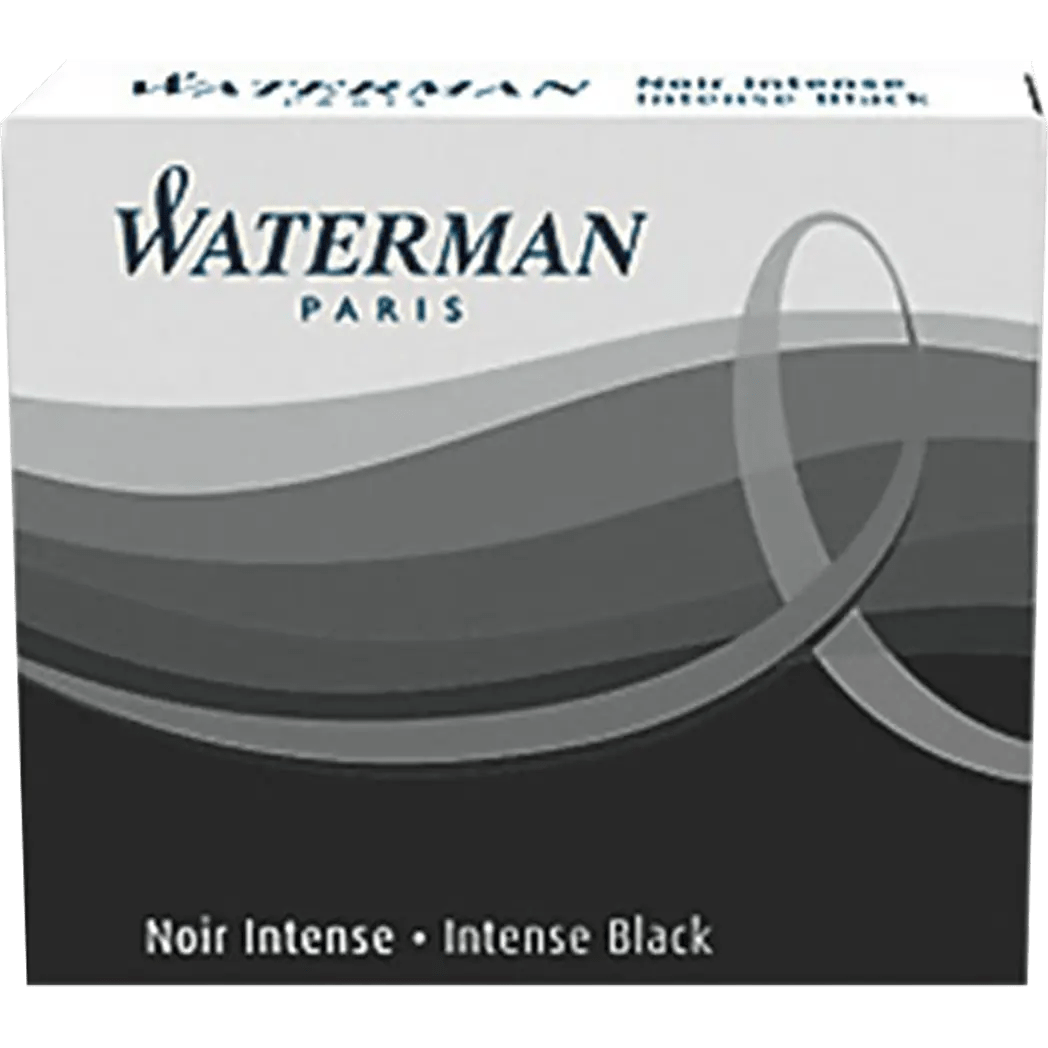 Waterman Ink Cartridges - Intense Black (Long) - Pen Boutique Ltd