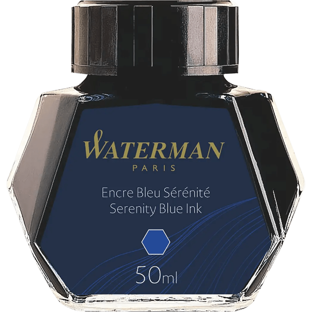 Waterman Bottled Ink - Serenity Blue - 50ml - Pen Boutique Ltd