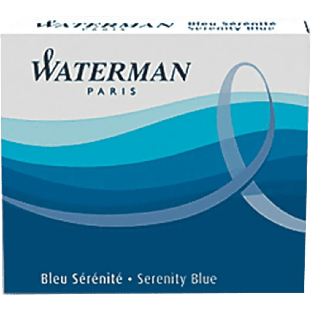 Waterman Ink Cartridges - Serenity Blue - Long - Pen Boutique Ltd