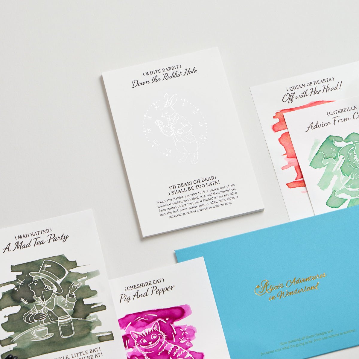 Wearingeul Alice's Color Swatch Postcard Set – Impression Paper (16 Sheets) - Pen Boutique Ltd