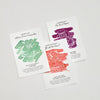 Wearingeul Alice's Color Swatch Postcard Set – Impression Paper (16 Sheets) - Pen Boutique Ltd
