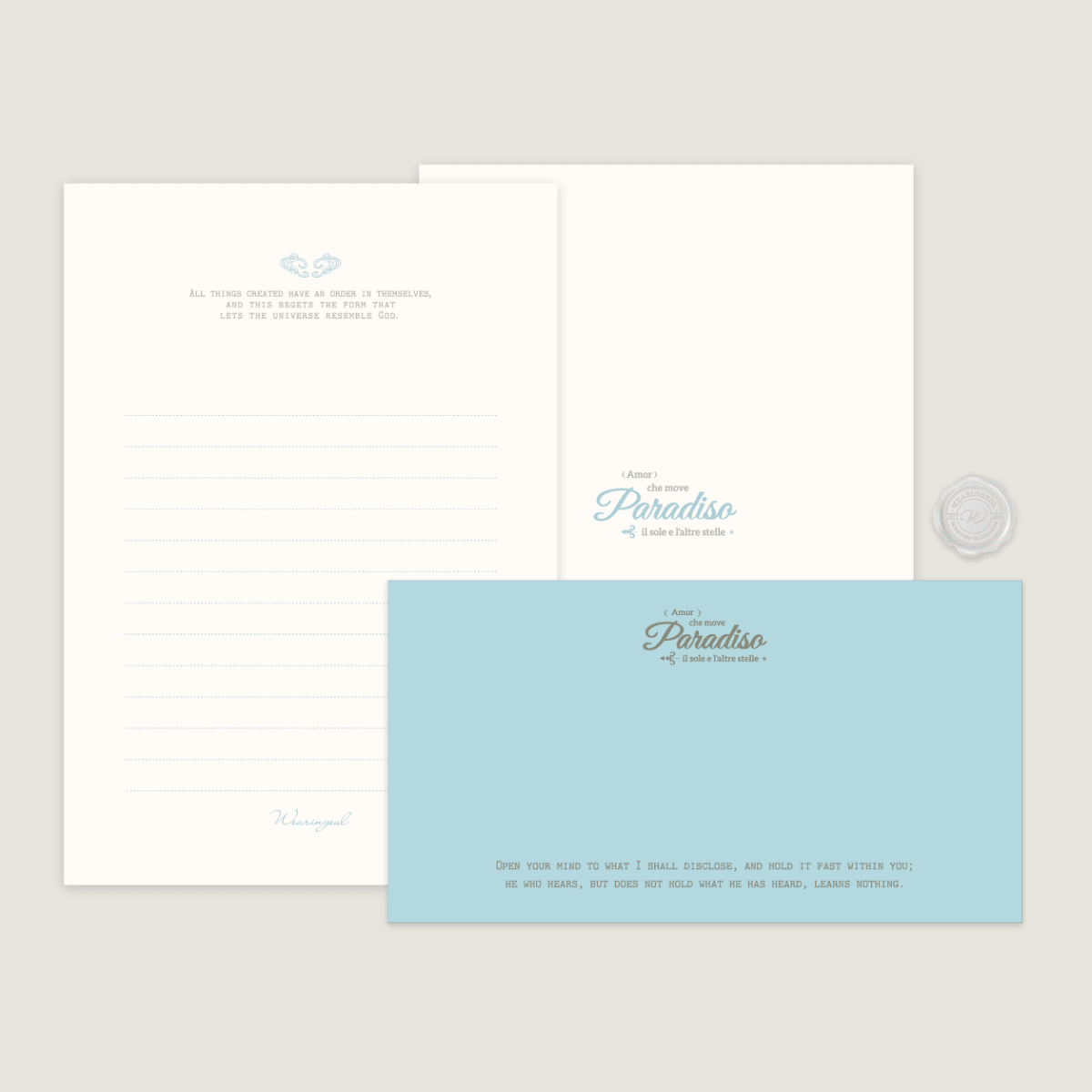 Wearingeul World Literature Reservoir Letter Set - B6 - Pen Boutique Ltd