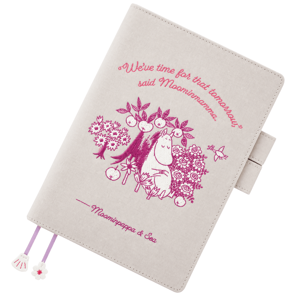 Hobonichi 2027 Cousin Cover - Moomin: My Yard (Pink Gray) - A5 - Pen Boutique Ltd