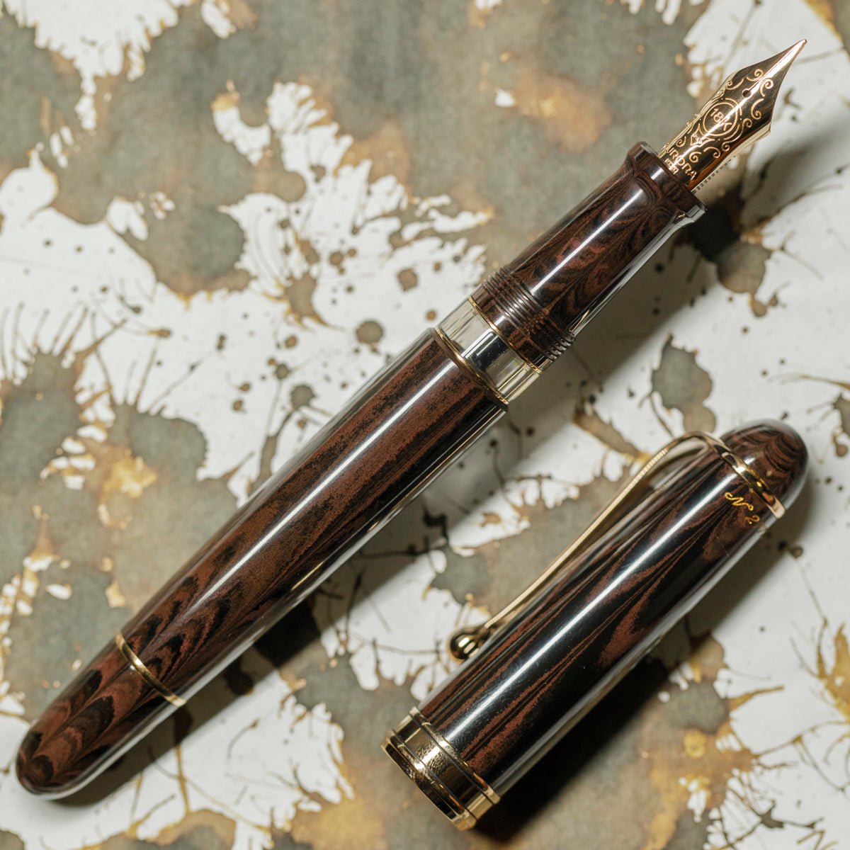 Aurora 88 Fountain Pen - Cognac Ebonite - Limited Edition - Pen Boutique Ltd