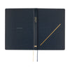 Hobonichi 2027 Light Hard Cover English Book - Slash (Navy) & HON Stamped - A5 (January Start) - Pen Boutique Ltd