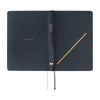Hobonichi 2027 Light Hard Cover English Book - Slash (Navy) & HON Stamped - A6 (January Start) - Pen Boutique Ltd