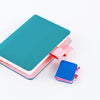Hobonichi Techo Mini Keychain - Blue Tiny Notebook x Pink Pen Loop - Pen Boutique Ltd