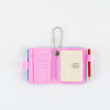 Hobonichi Techo Mini Keychain - Blue Tiny Notebook x Pink Pen Loop - Pen Boutique Ltd