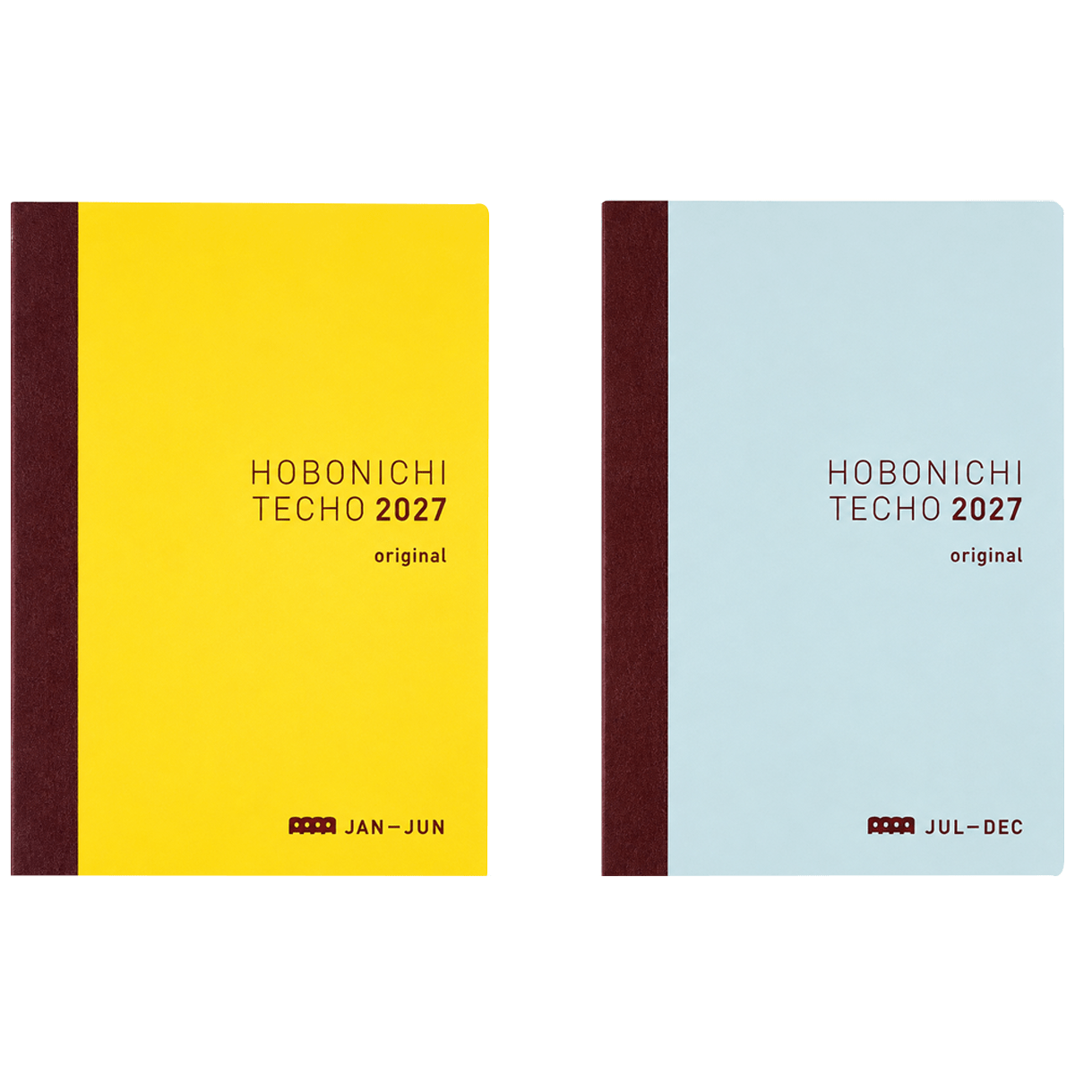 Hobonichi Techo 2027 Japanese Original Avec Refill Books - A6 (Daily 6-month x 2 book set - January Start - Monday Start) - Pen Boutique Ltd