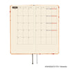 Hobonichi 2027 Light Hard Cover English Book - MOTHER: Mr. Saturn Pattern - Tall & Slim (Weeks - January Start) - Pen Boutique Ltd