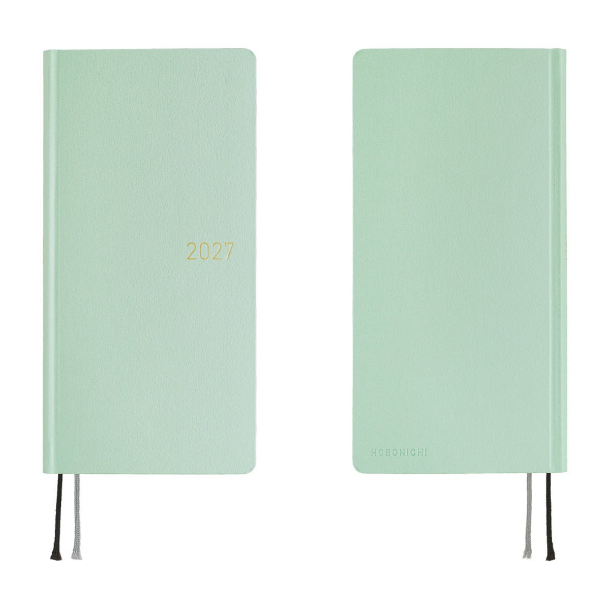 Hobonichi 2027 Light Hardcover English Book - Paper Series: Frosty Jade - Tall & Slim (Weeks - January Start) - Pen Boutique Ltd
