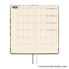 Hobonichi 2027 Light Hard Cover English Book - V&A Series: Leicester - Tall & Slim (Weeks - January Start) - Pen Boutique Ltd