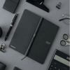 Hobonichi 2027 Light Hardcover English Book - Paper Series: Black Argyle - Tall & Slim (Weeks - January Start) - Pen Boutique Ltd