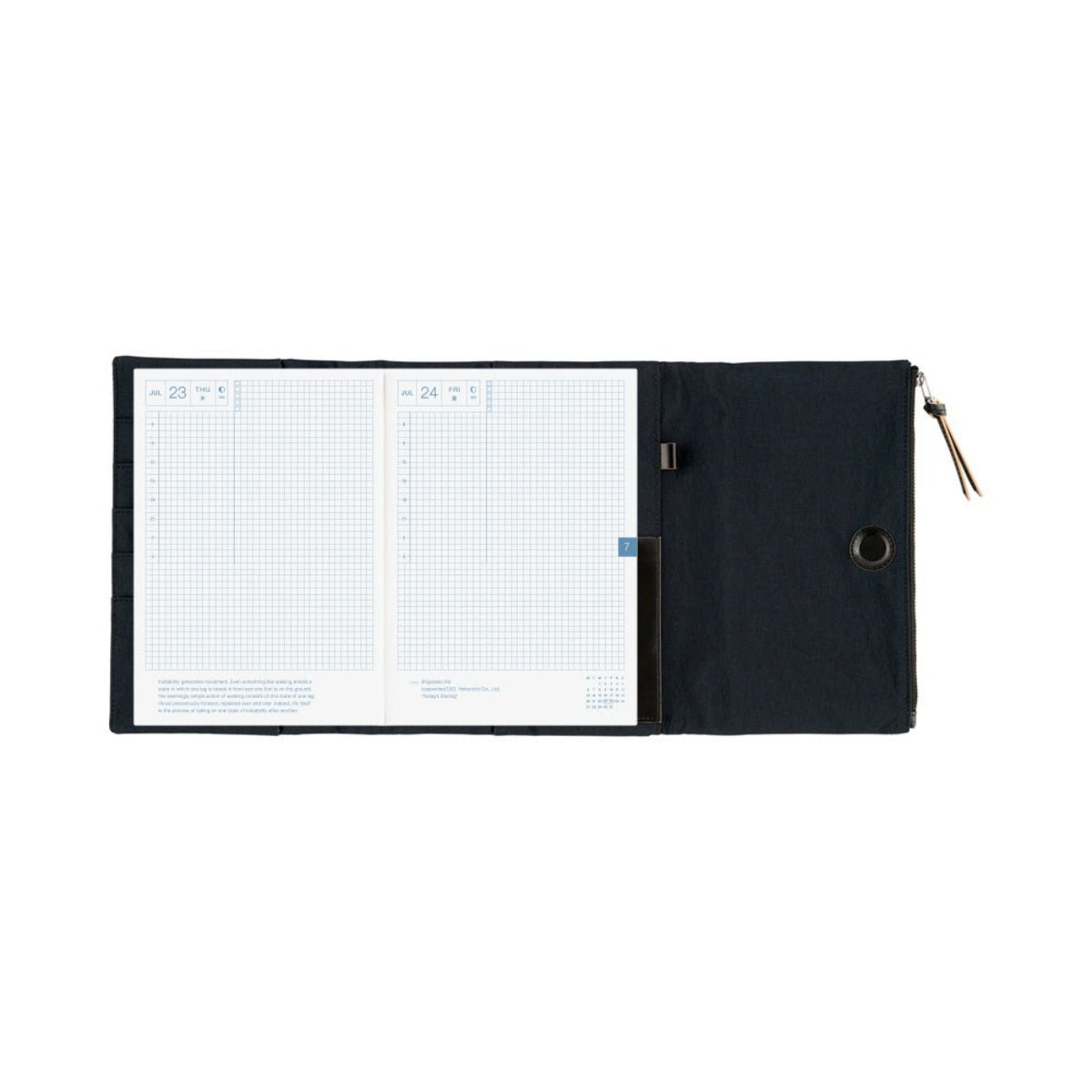 Hobonichi 2027 Cousin Cover - Tragen: Black - A5 - Pen Boutique Ltd