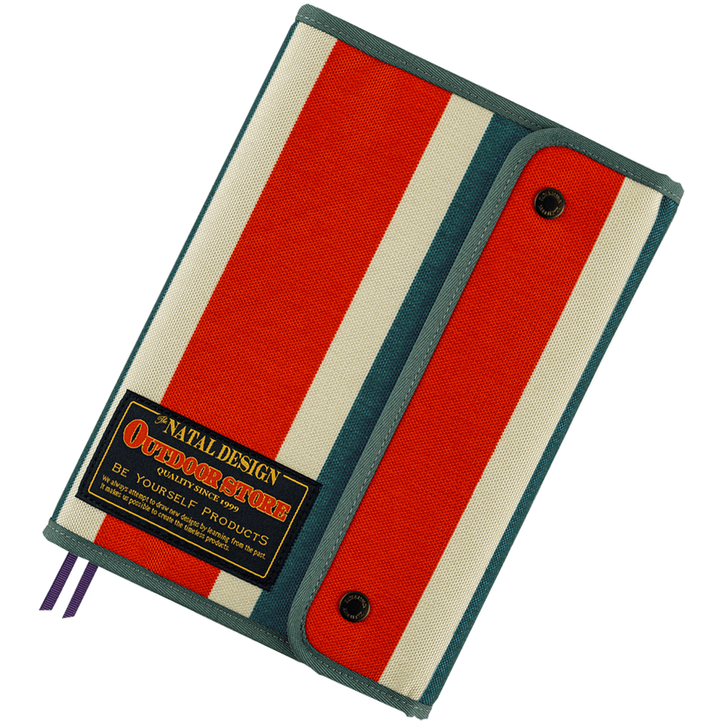 Hobonichi 2027 Cousin Cover - Natal Design: Hello New Day! (Retro Stripe) - A5 - Pen Boutique Ltd