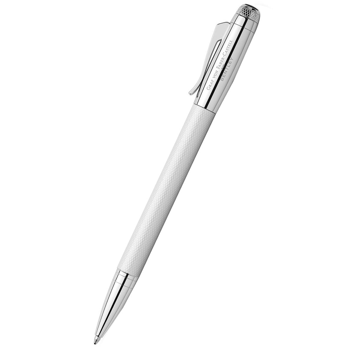 Graf von Faber-Castell Bentley Ballpoint Pen - White Satin - Pen Boutique Ltd