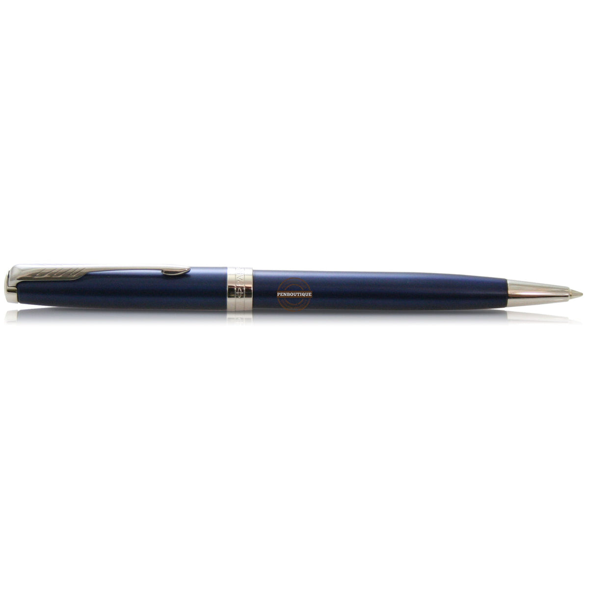 Parker Sonnet Ballpoint Pen - Blue - Chrome Trim - Pen Boutique Ltd