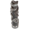 David Oscarson Black Water Snake Fountain Pen - Translucent Grey and Opaque Black Hard Enamel - Pen Boutique Ltd