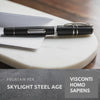 Stylo plume Visconti Homo Sapiens - Skylight Steel Age 