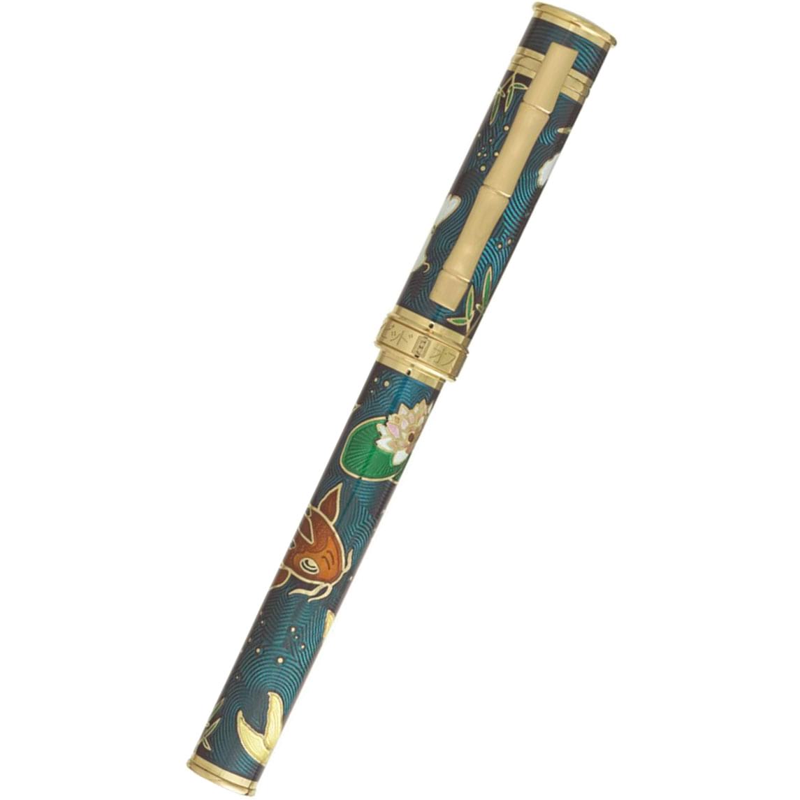 David Oscarson Koi Rollerball Pen - Teal - Pen Boutique Ltd