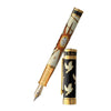 David Oscarson Alfred Bernhard Nobel Fountain Pen - White Gold w/ White Barrel - Pen Boutique Ltd