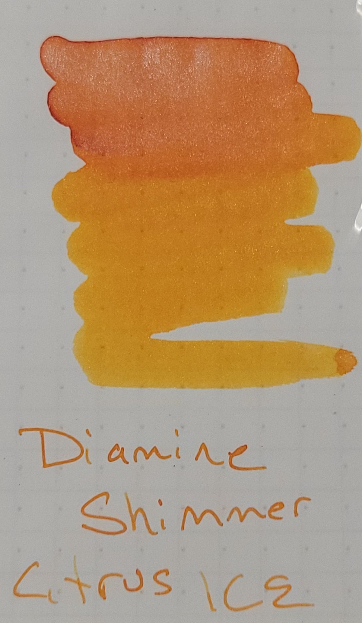 Diamine Shimmer Ink 50 ml Citrus Ice - Silver shimmer - Pen Boutique Ltd