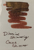 Diamine Shimmer Ink 50 ml Cocoa Shimmer - Gold shimmer - Pen Boutique Ltd