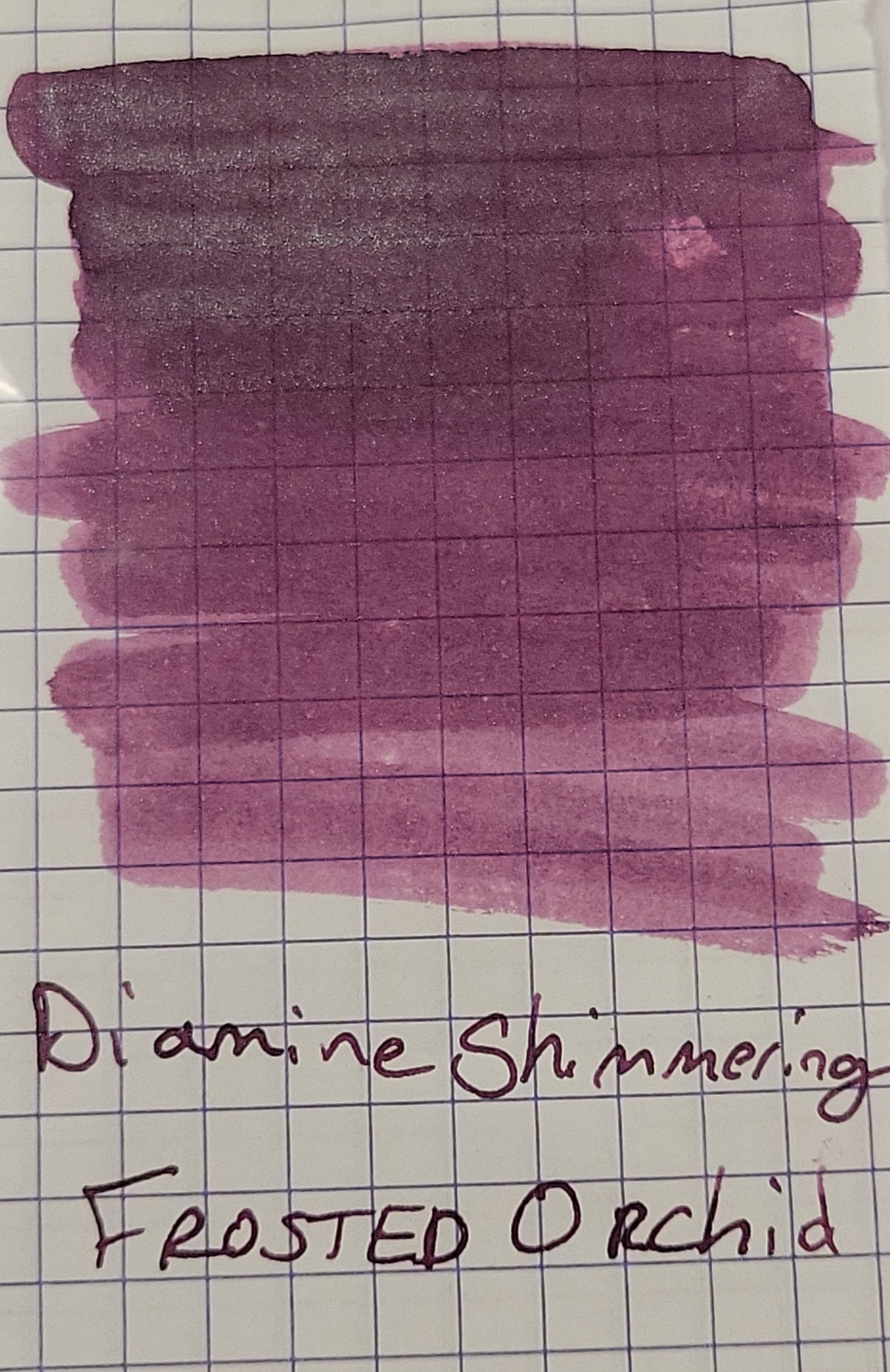 Diamine Shimmer Ink 50 ml Frosted Orchid - Silver shimmer - Pen Boutique Ltd