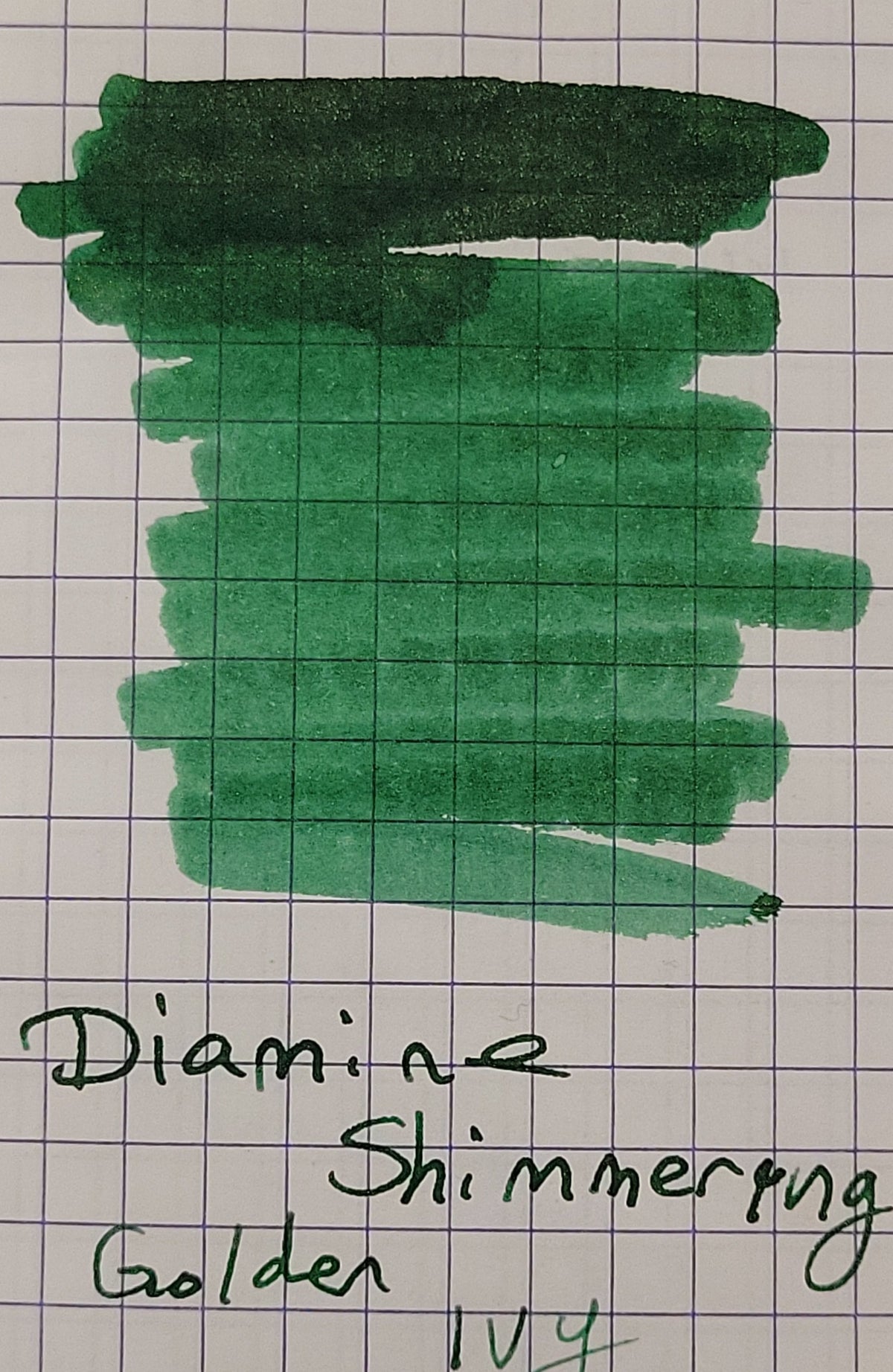 Diamine Shimmer Ink 50 ml Golden Ivy - Gold shimmer - Pen Boutique Ltd