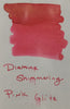 Diamine Shimmer Ink 50 ml Pink Glitz - Gold shimmer - Pen Boutique Ltd