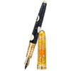 David Oscarson Celestial Fountain Pen - Limited Edition - Golden Yellow Blazing Saffron - Pen Boutique Ltd